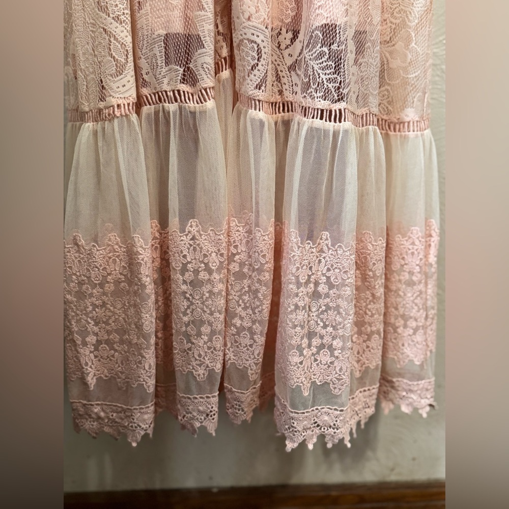 Torrid Peach Lace Maxi Dress - Picture 7 of 17